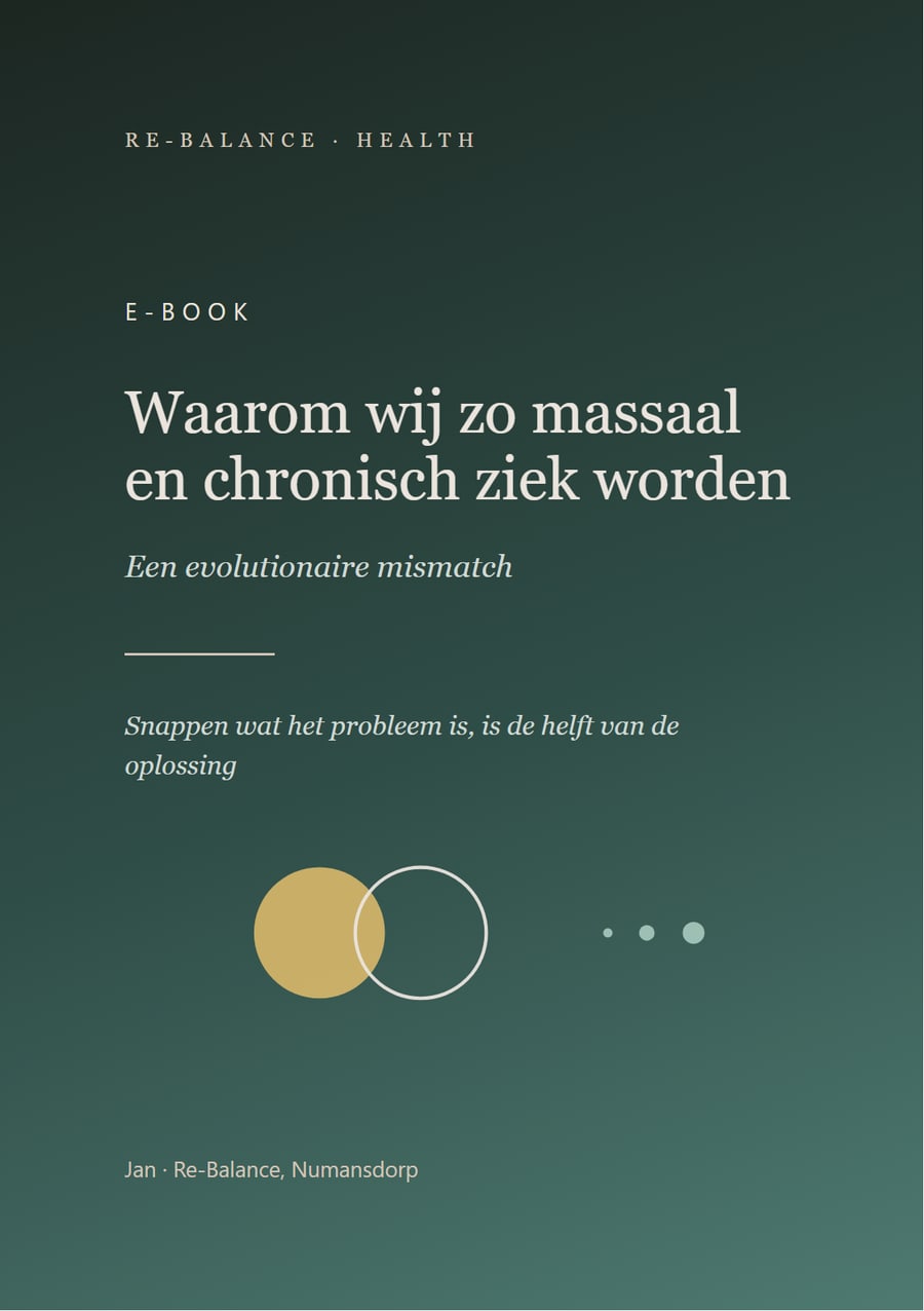 Omslag van de cursus Waarom wij zo massaal en chronisch ziek worden
