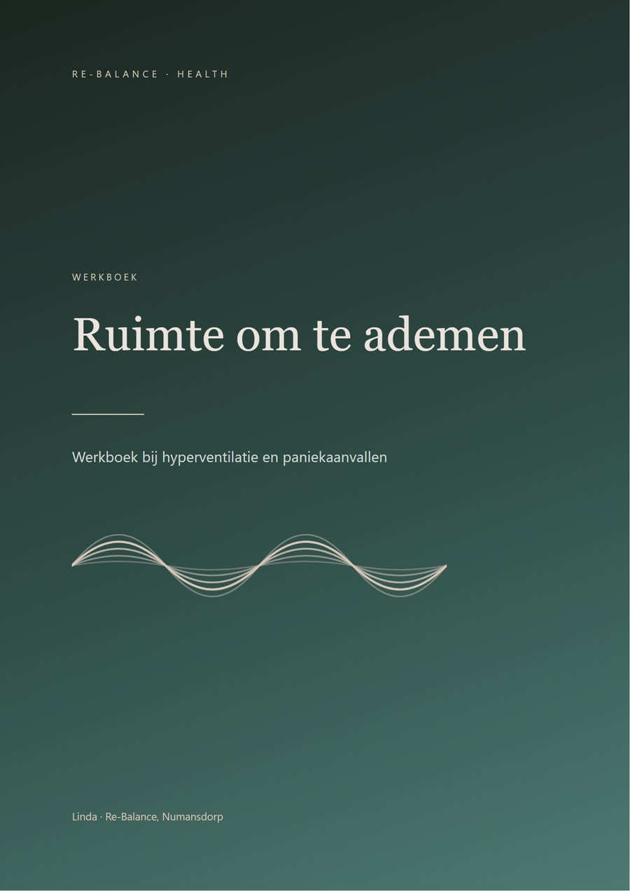 Omslag van het werkboek Ruimte om te ademen